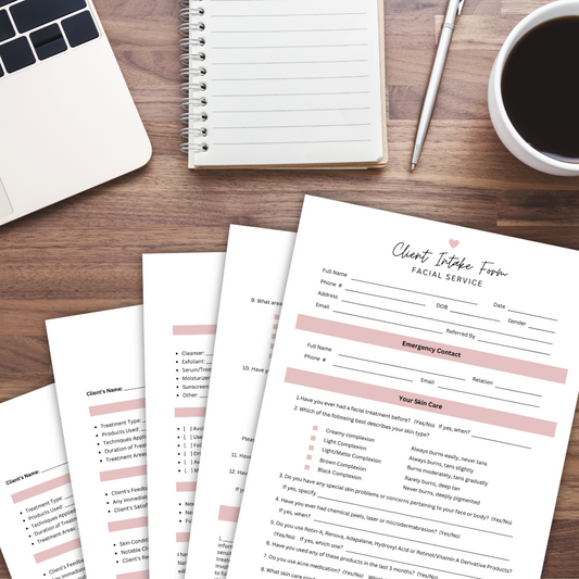 Streamline Your Esthetician Practice with Our FREE 'Essential Esthetician Form Bundle'