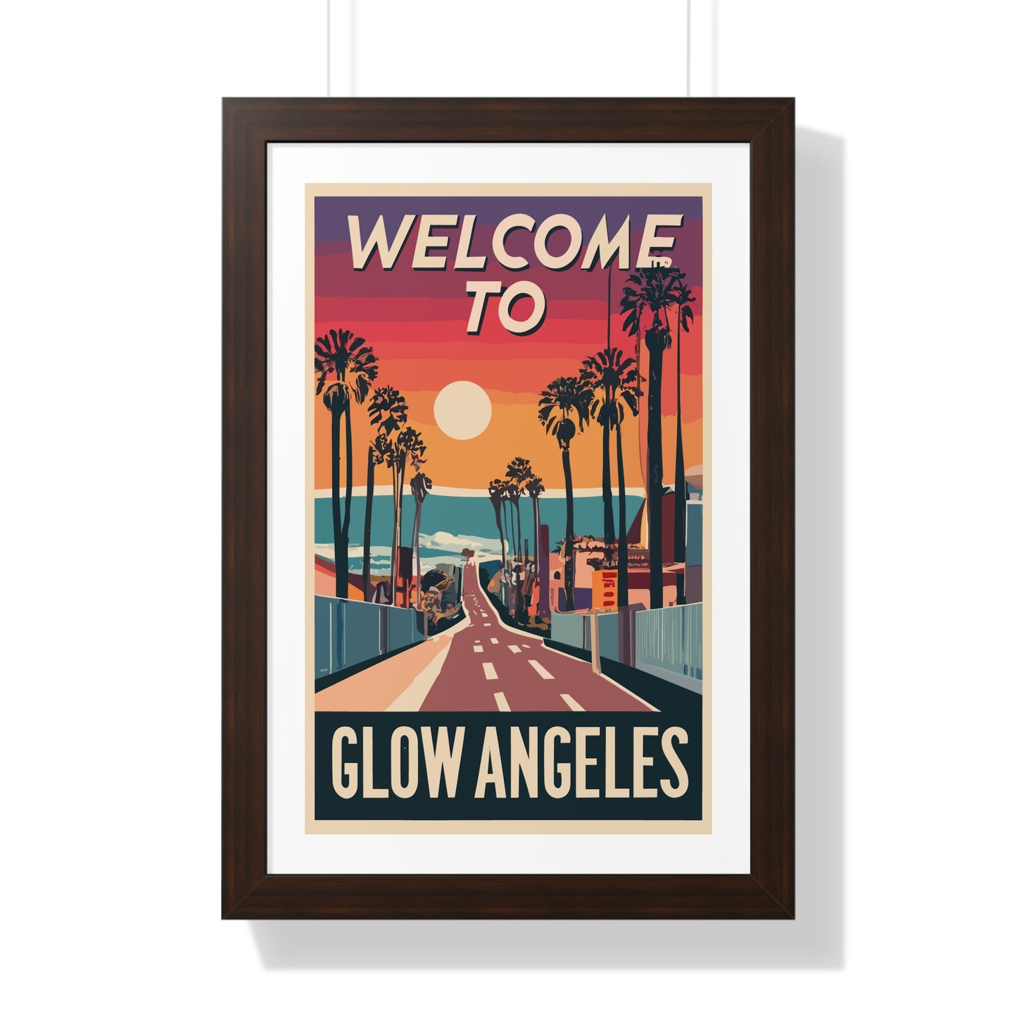 Welcome to Glow Angeles - Esthetician Framed Poster