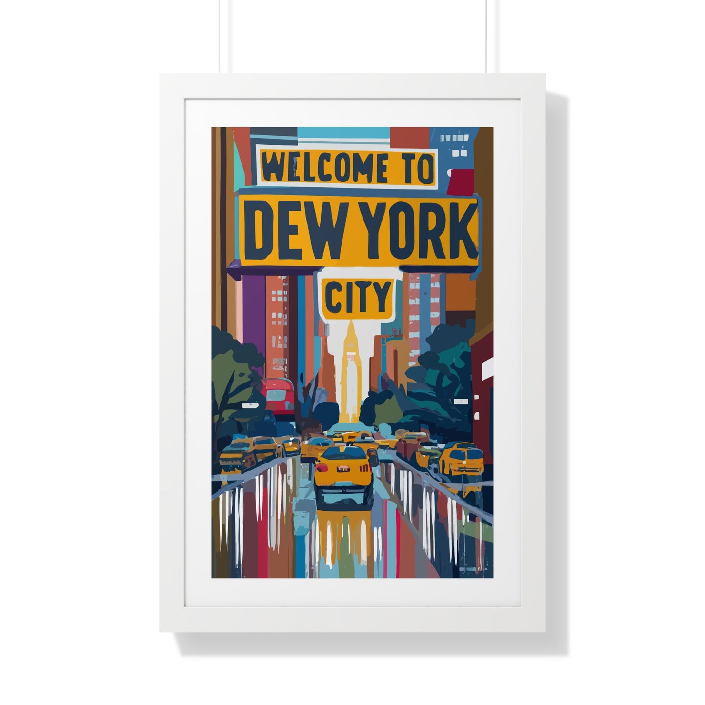 Welcome to Dew York City - Esthetician Framed Poster