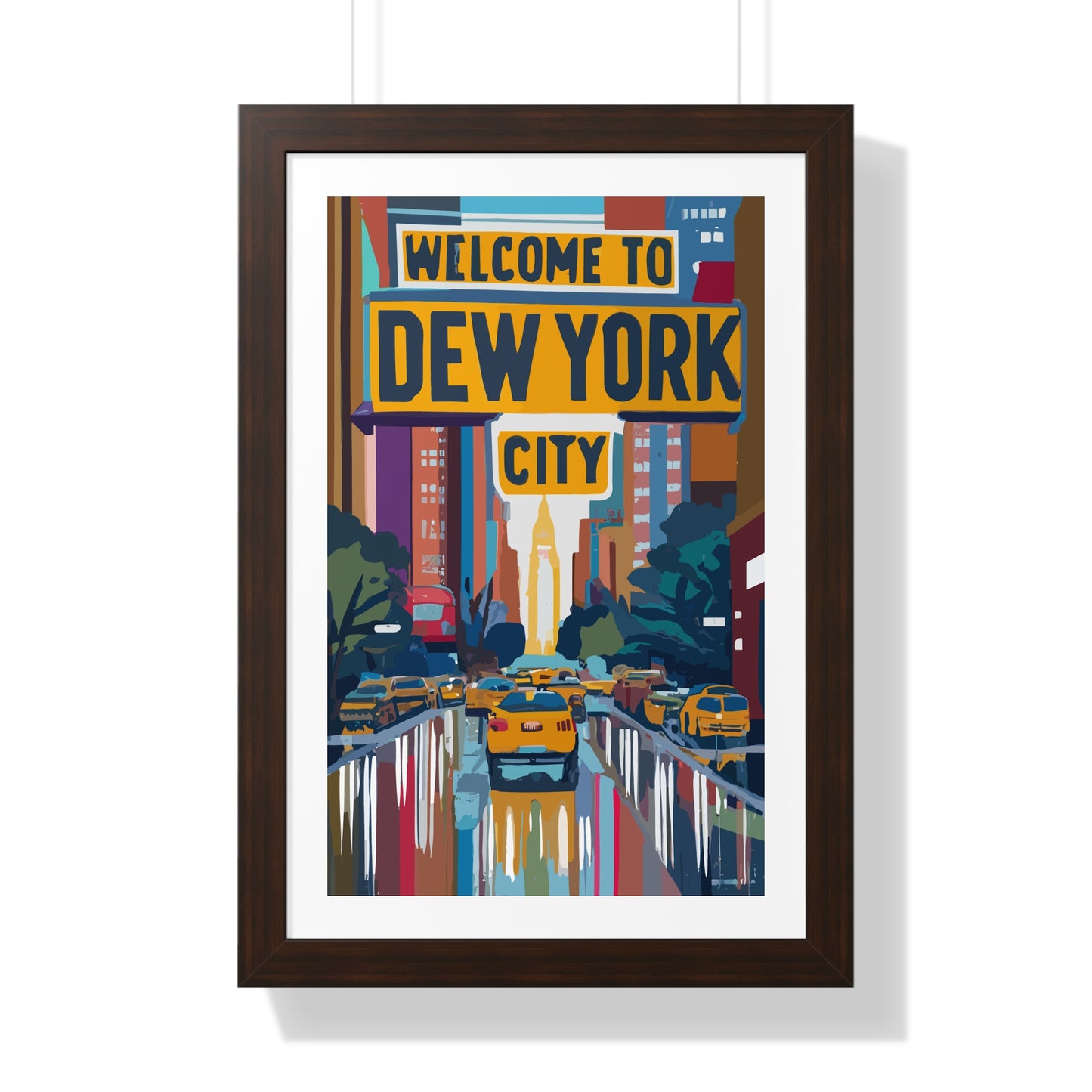 Welcome to Dew York City - Esthetician Framed Poster