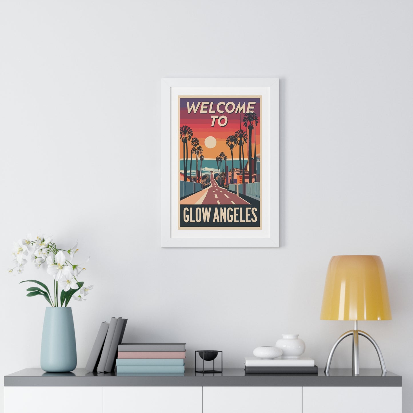 Welcome to Glow Angeles - Esthetician Framed Poster