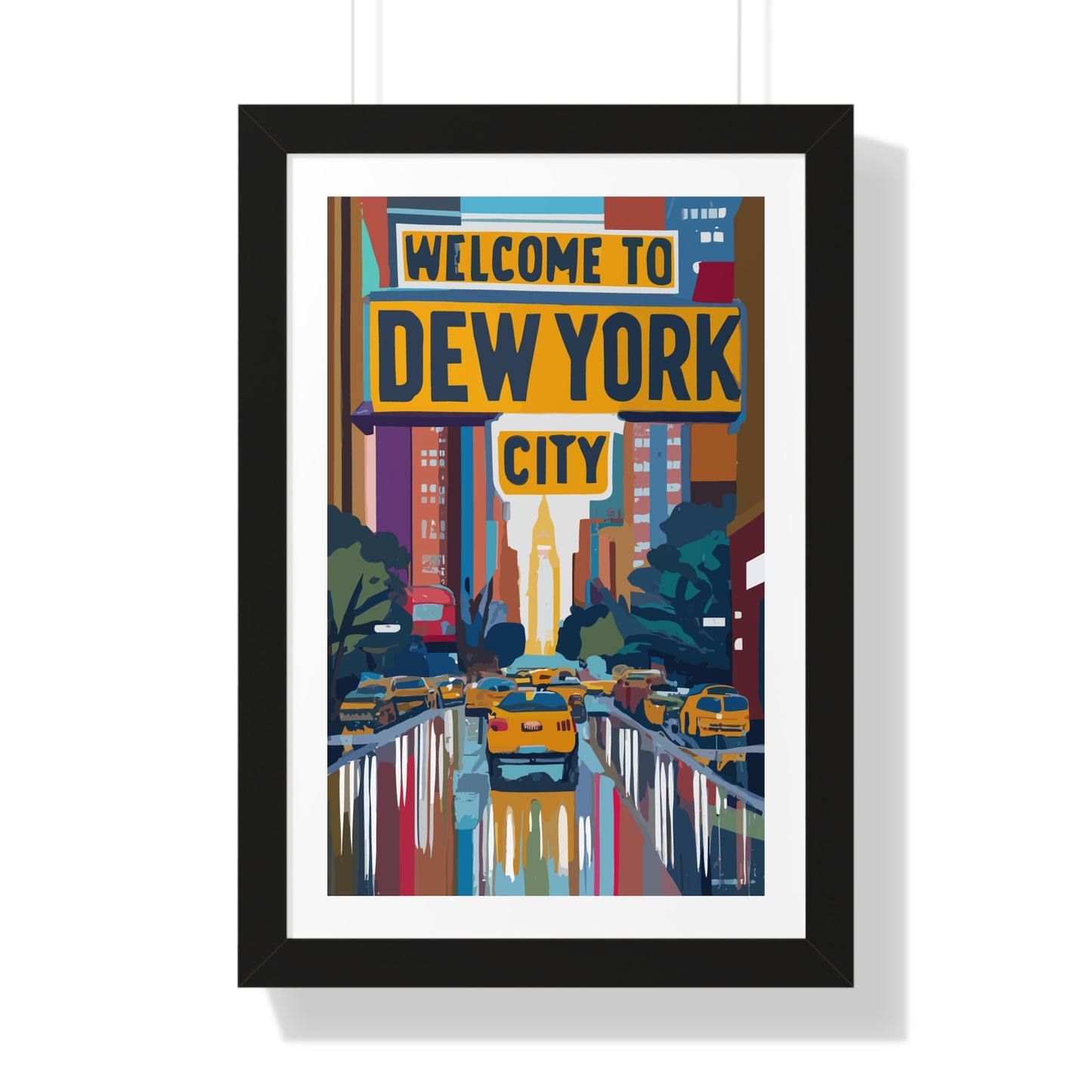 Welcome to Dew York City - Esthetician Framed Poster