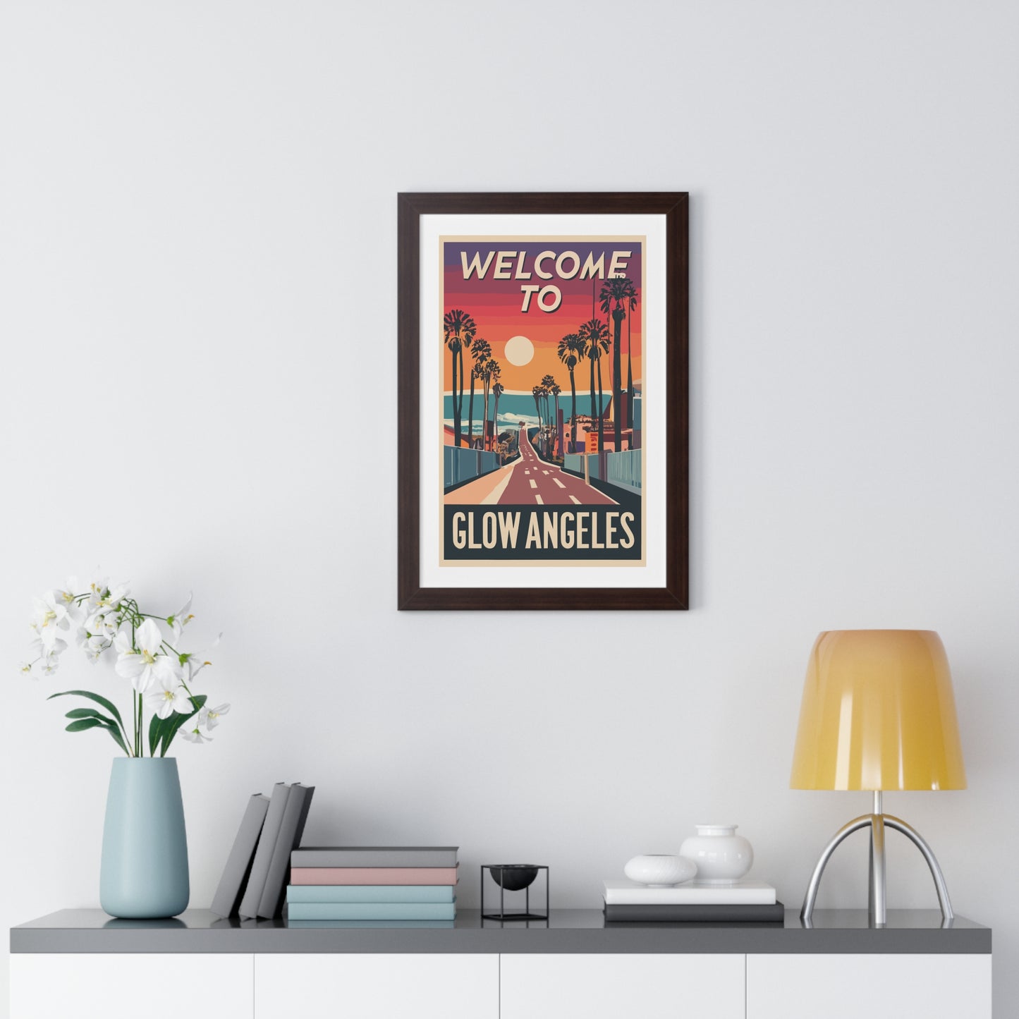 Welcome to Glow Angeles - Esthetician Framed Poster