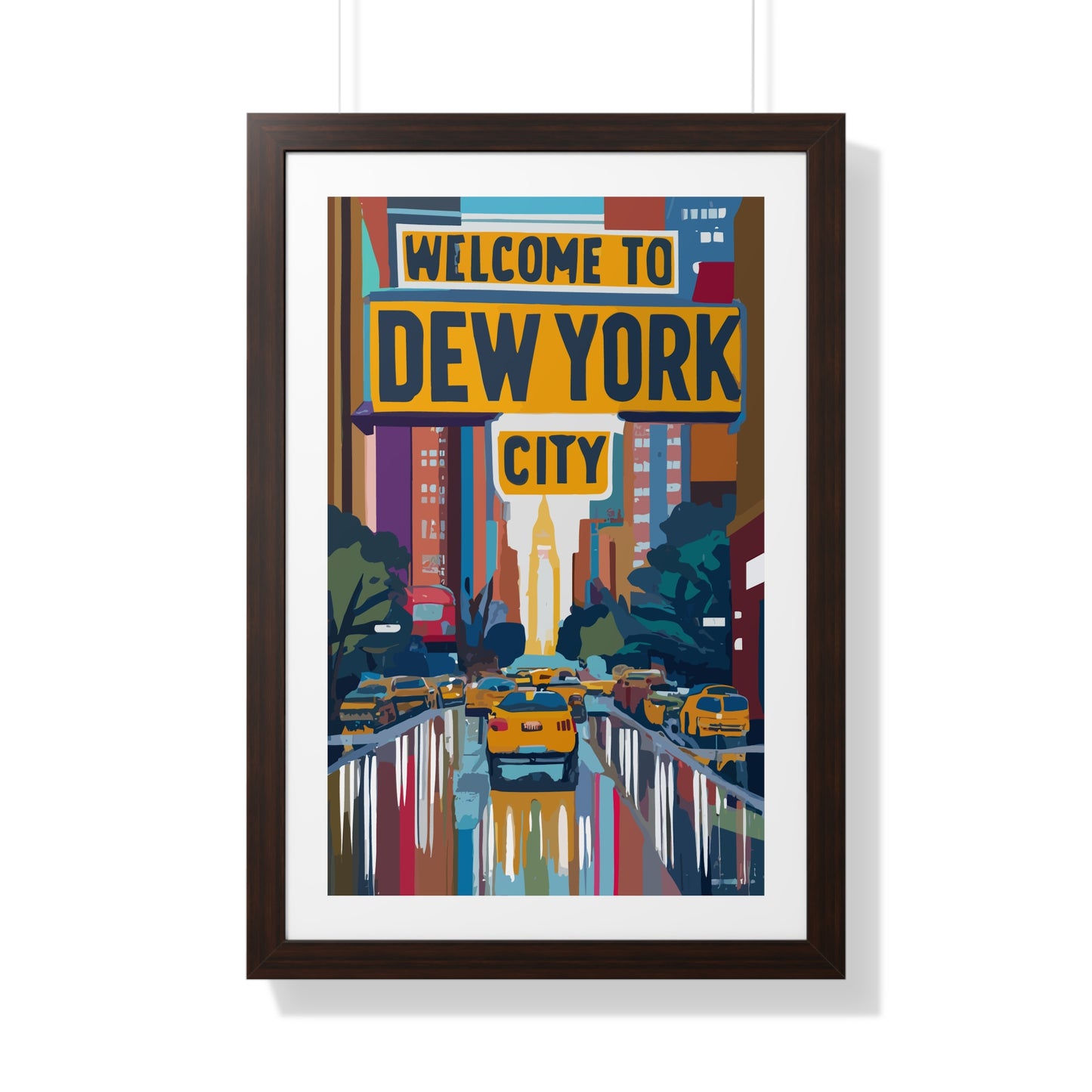 Welcome to Dew York City - Esthetician Framed Poster