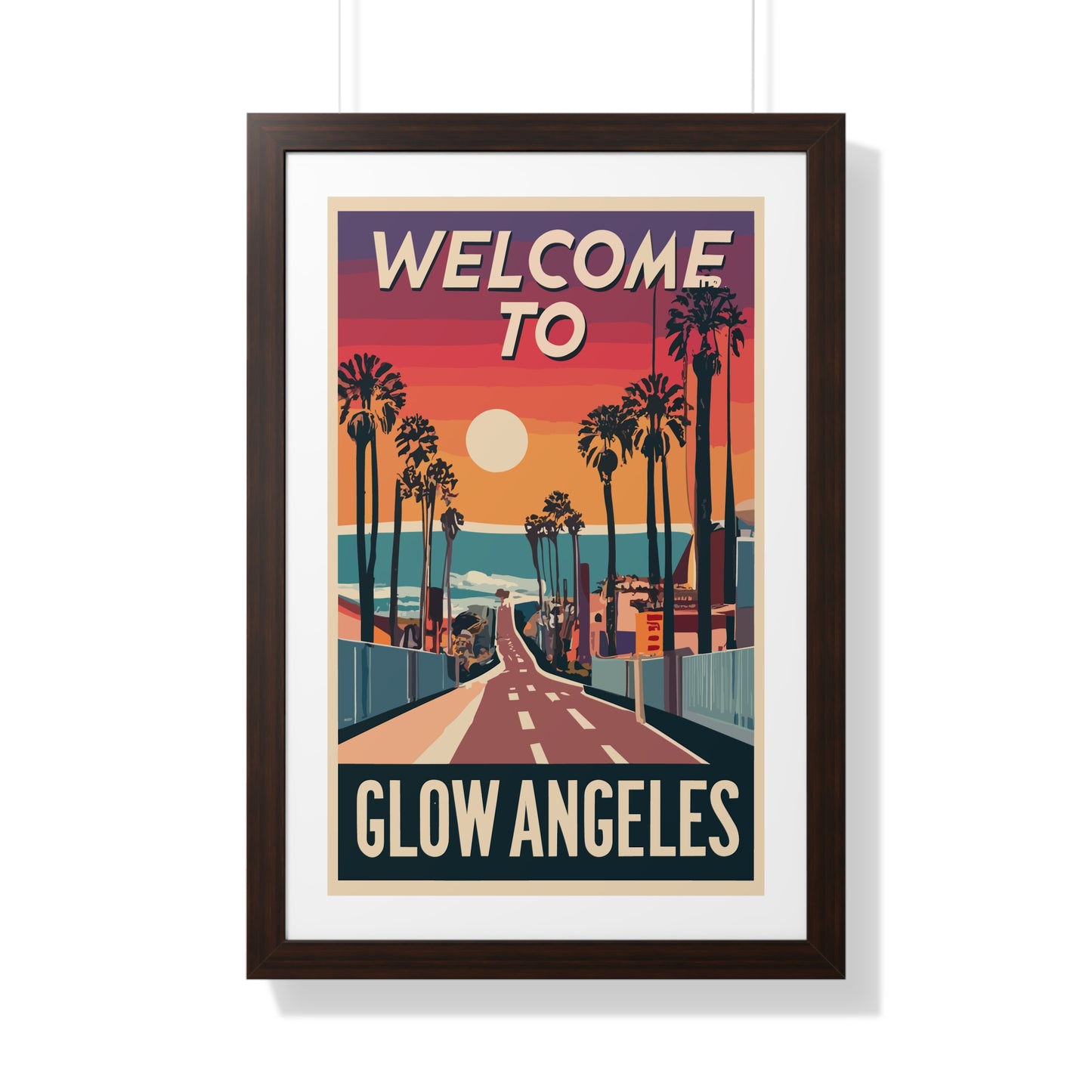 Welcome to Glow Angeles - Esthetician Framed Poster