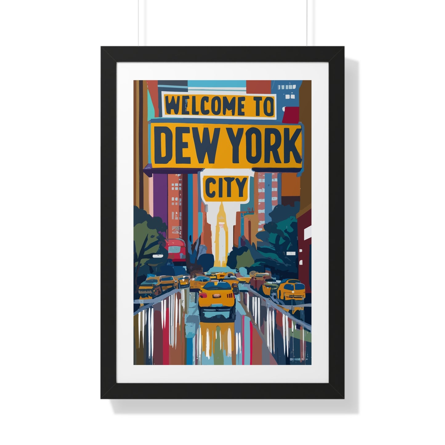 Welcome to Dew York City - Esthetician Framed Poster