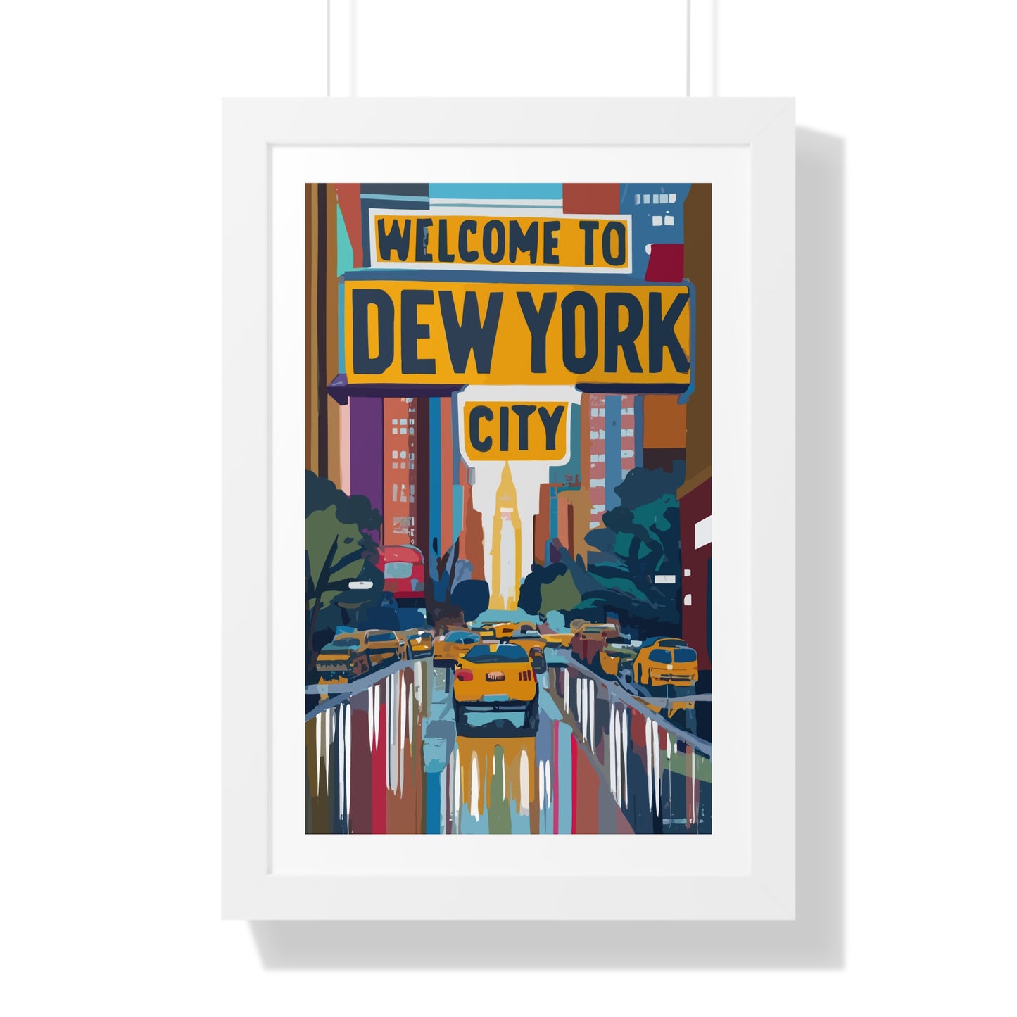 Welcome to Dew York City - Esthetician Framed Poster