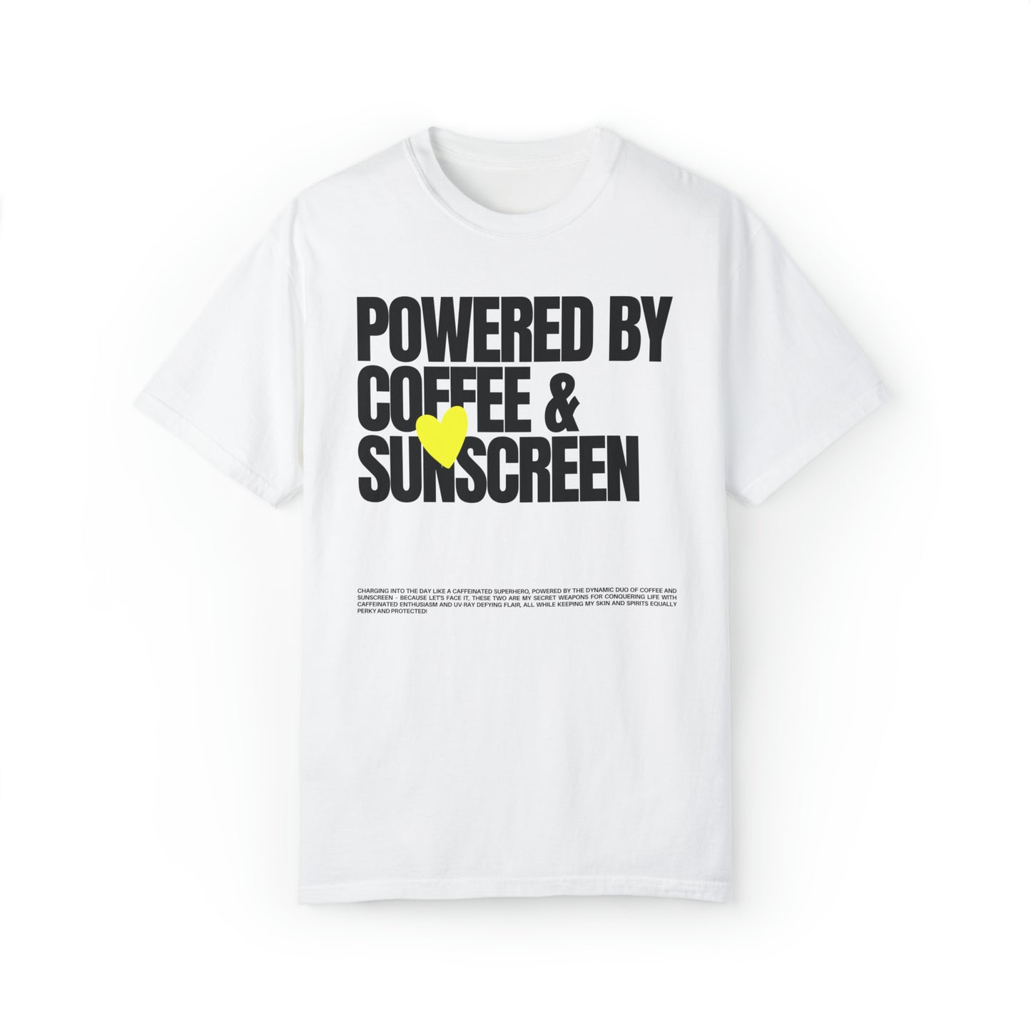 Powered by Coffee and Sunscreen | Esthetician Shirt | Esthetician Gifts | Skincare Gift