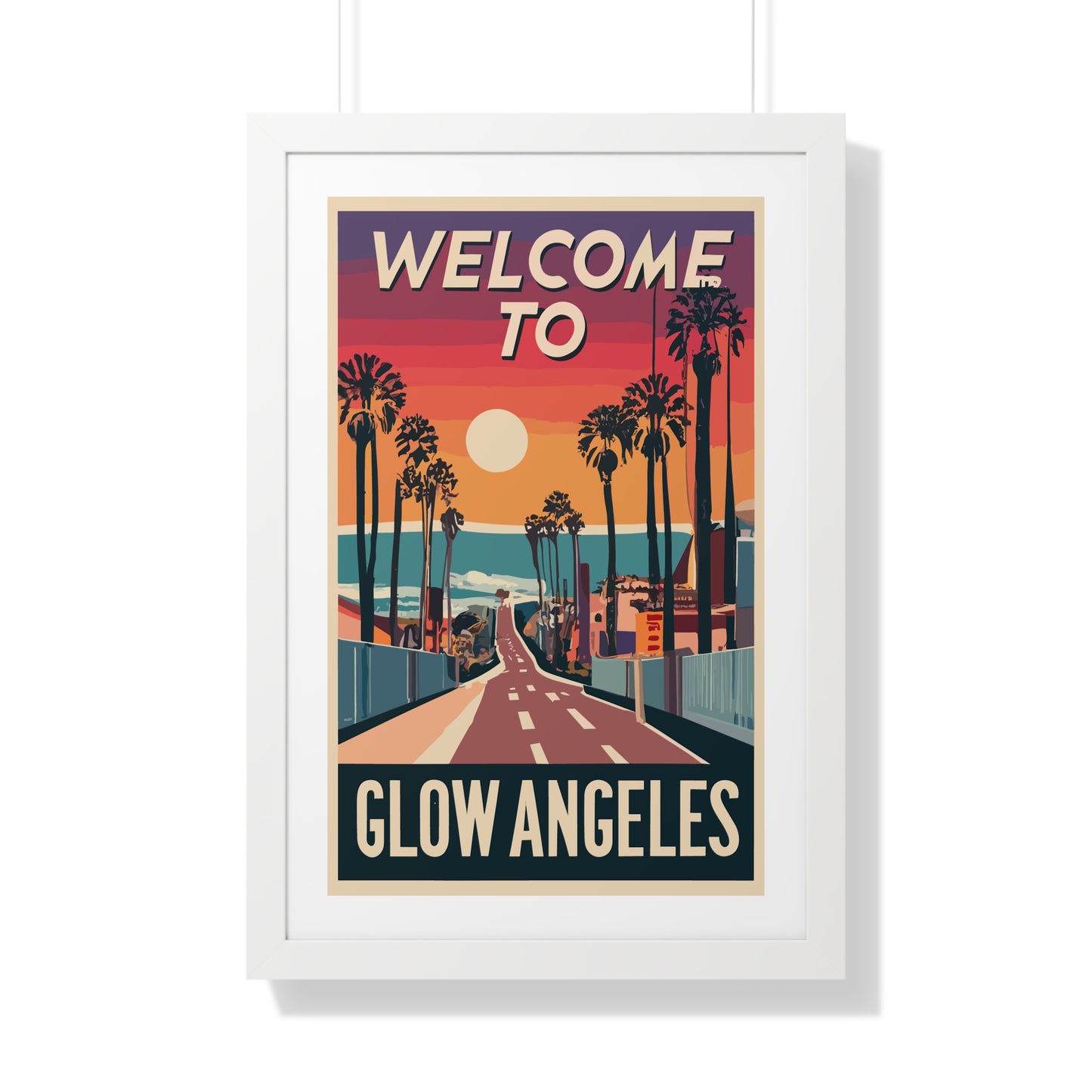 Welcome to Glow Angeles - Esthetician Framed Poster