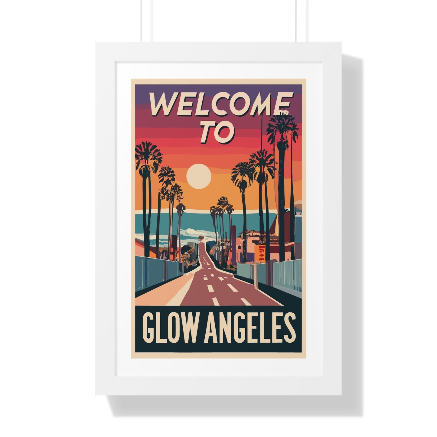 Welcome to Glow Angeles - Esthetician Framed Poster