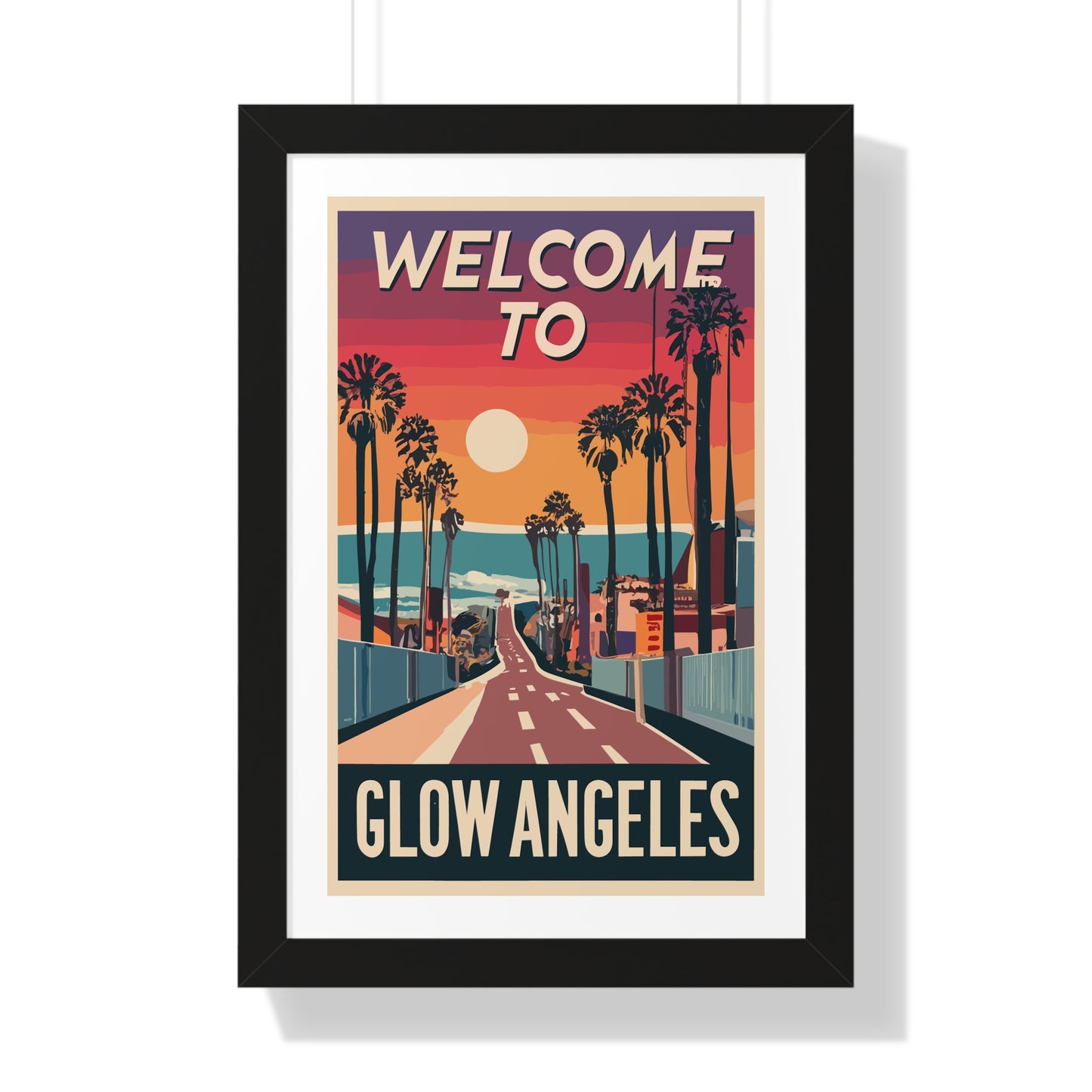 Welcome to Glow Angeles - Esthetician Framed Poster