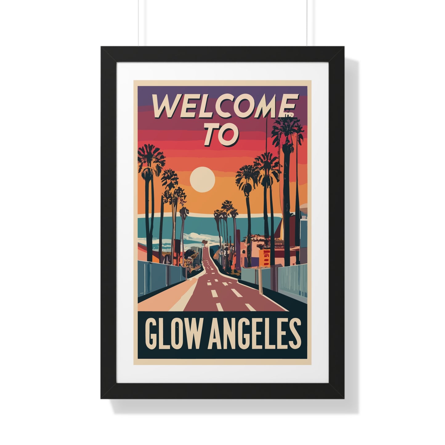 Welcome to Glow Angeles - Esthetician Framed Poster