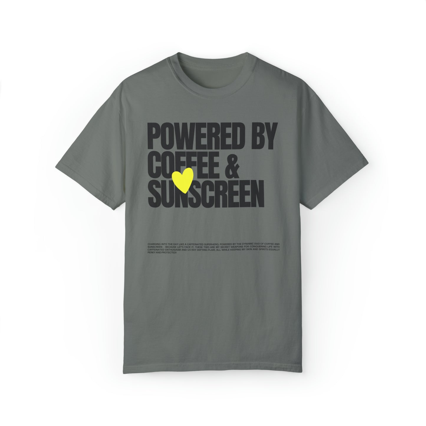 Powered by Coffee and Sunscreen | Esthetician Shirt | Esthetician Gifts | Skincare Gift