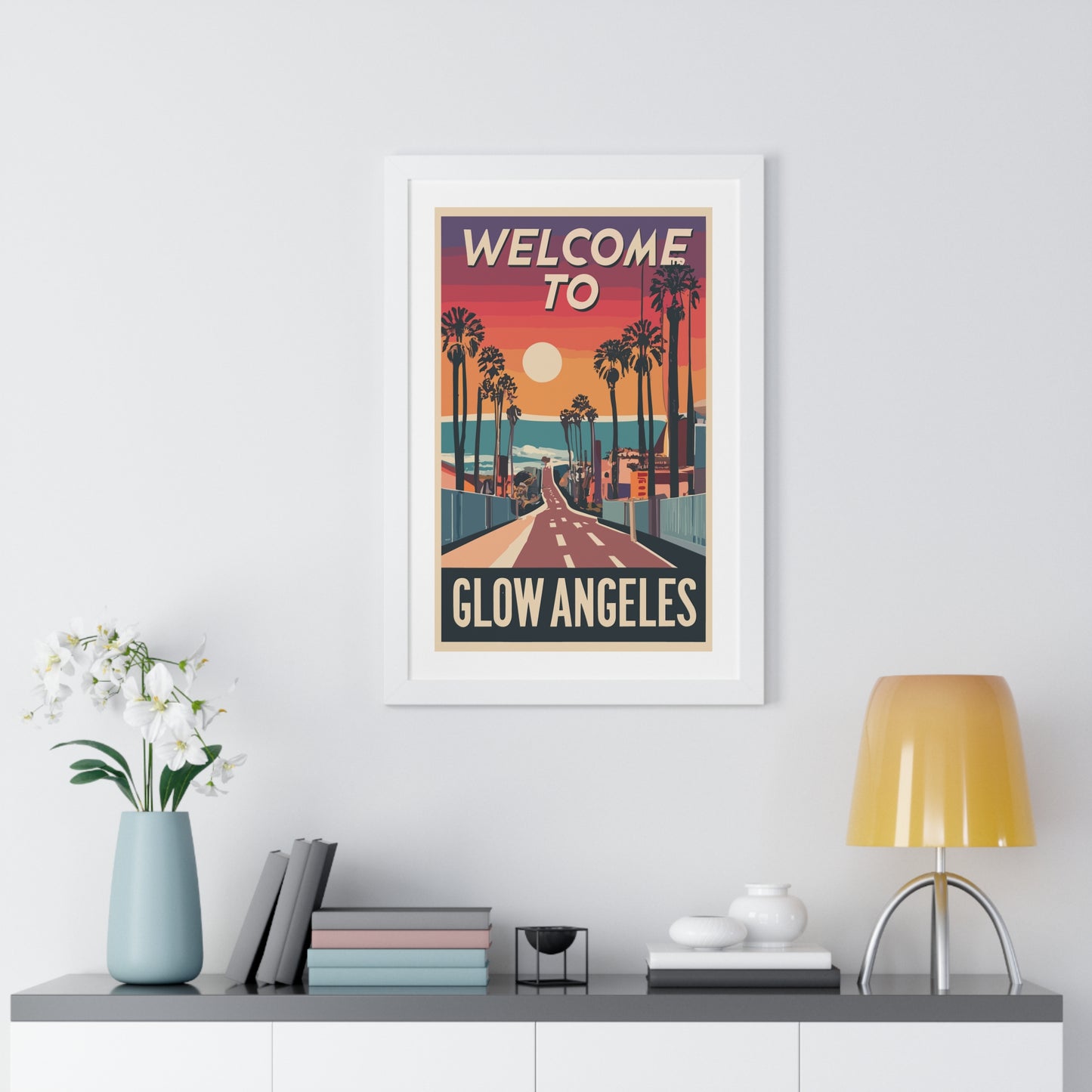 Welcome to Glow Angeles - Esthetician Framed Poster