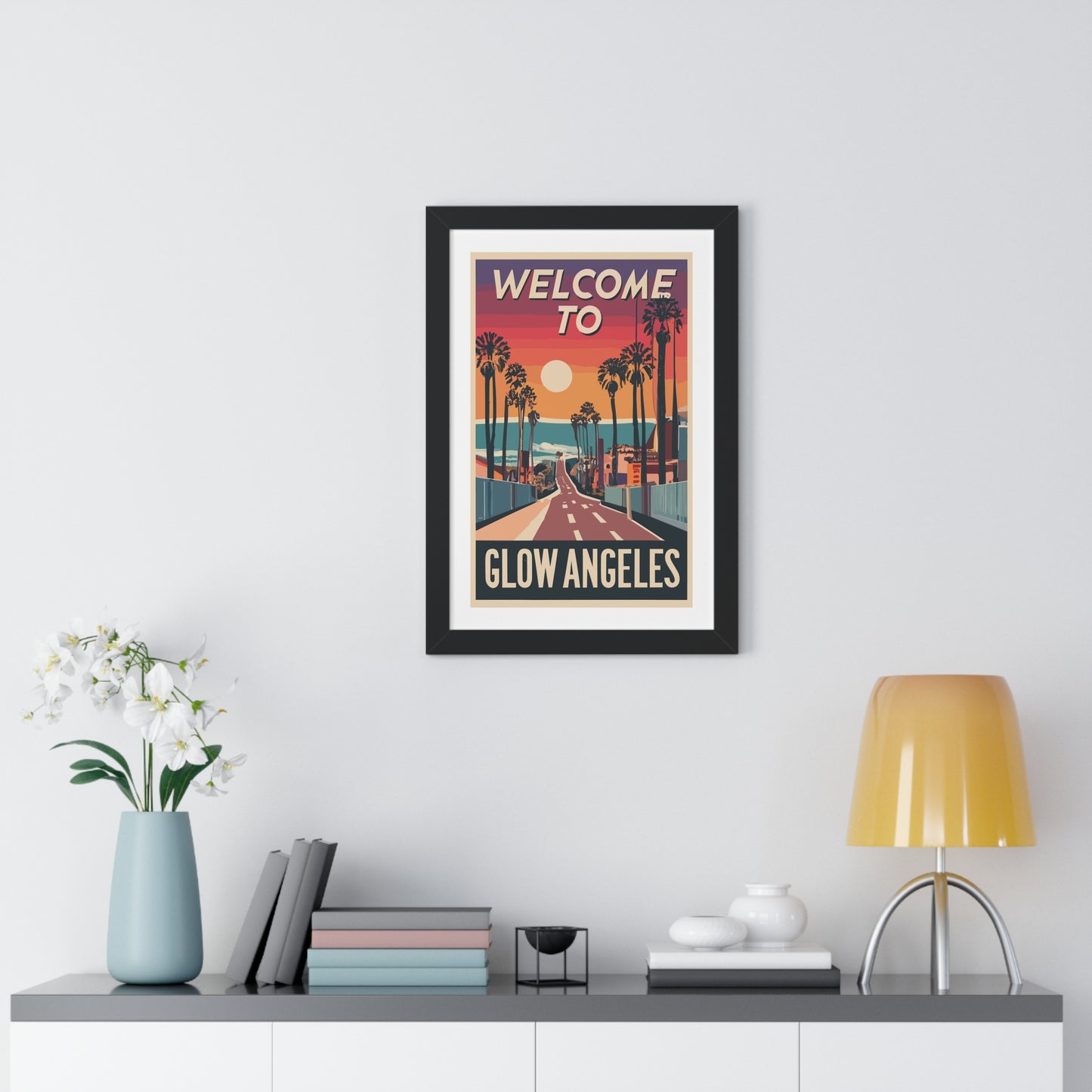 Welcome to Glow Angeles - Esthetician Framed Poster