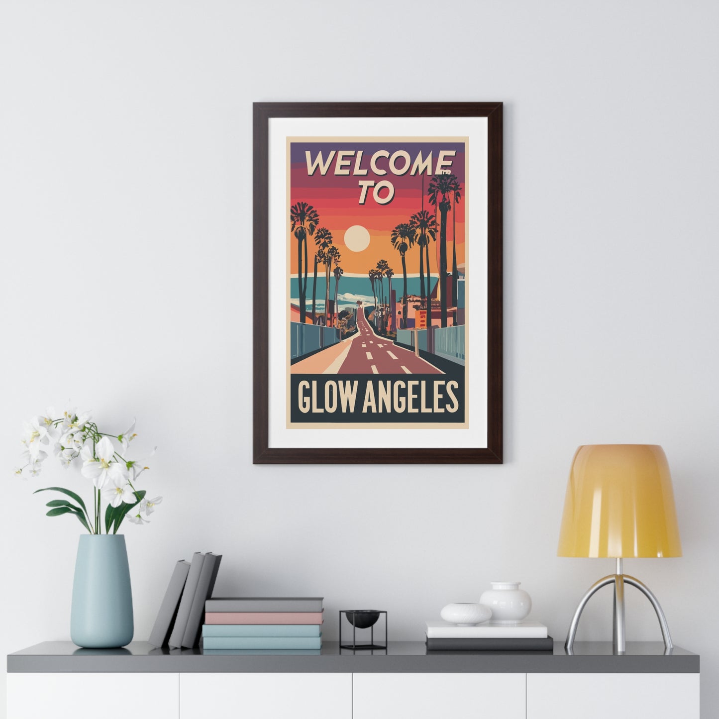 Welcome to Glow Angeles - Esthetician Framed Poster